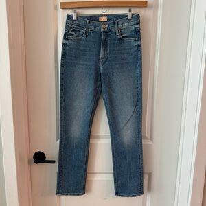 MOTHER Mid Rise Dazzler Ankle Jeans
